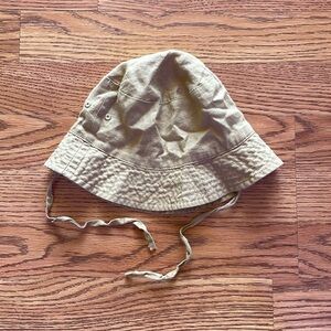 H&M beige yellow cotton bucket hat - 3t - gently used